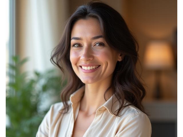 Portrait of Lisa Rodriguez, LCSW, radiating empathy and calm.