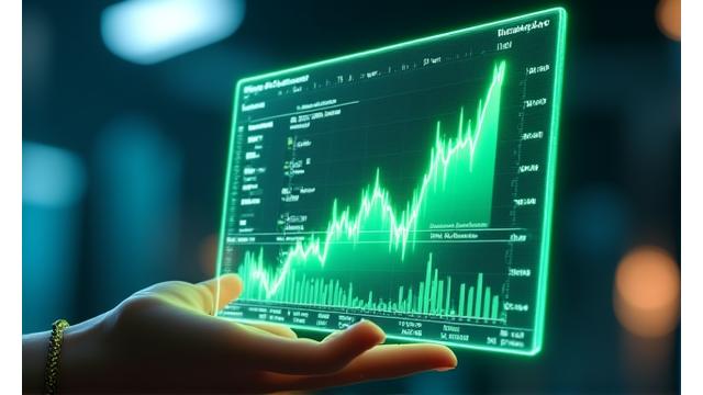 A visual representation of data points and charts on a screen, illustrating biomarker improvements.